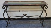 GLASS INSET FRUITWOOD AND META