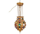 GLASS JEWELED BALL ACCENT LAMP