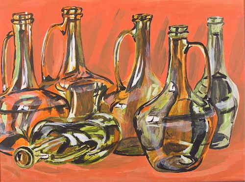 GLASS JUG ACRYLIC ON