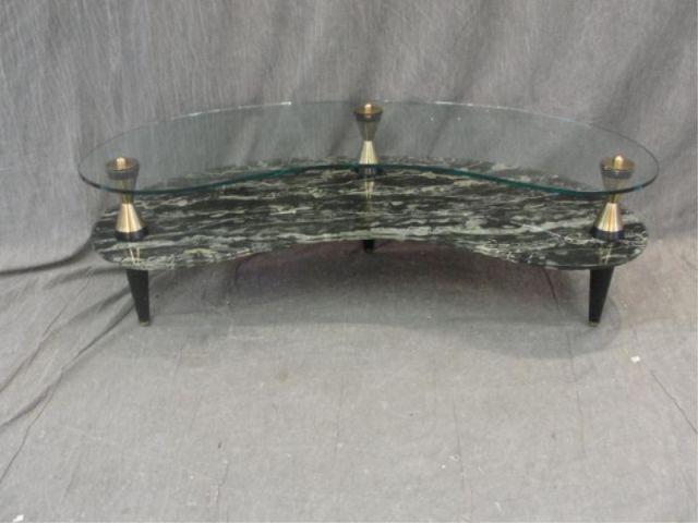 Glass Kidney Shaped Midcentury