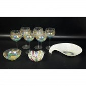 Glass Lot. Murano Italian Glas
