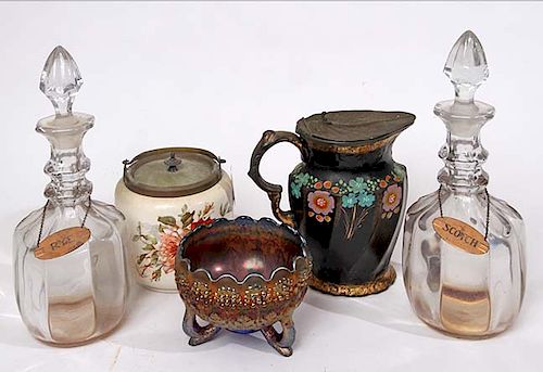 GLASS LOTA lot including a
