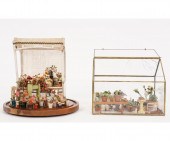 Glass over wood dome with pain