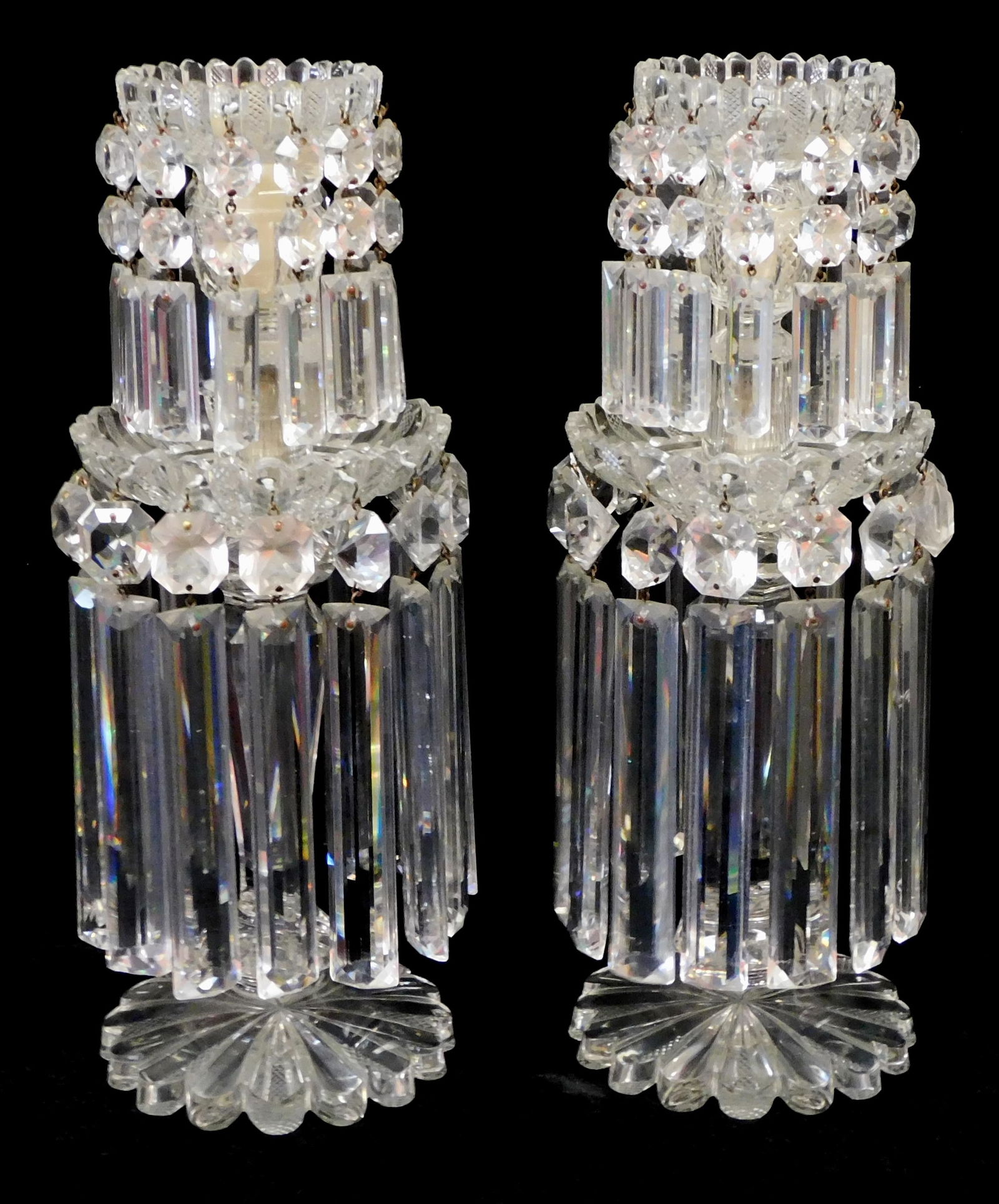 +GLASS: PAIR OF LARGE ENGLISH