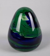 GLASS PAPERWEIGHT, BEACON OF E