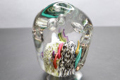 GLASS PAPERWEIGHT, FREEFORM 3.