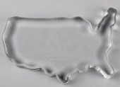 GLASS PAPERWEIGHT FROM THE U.S