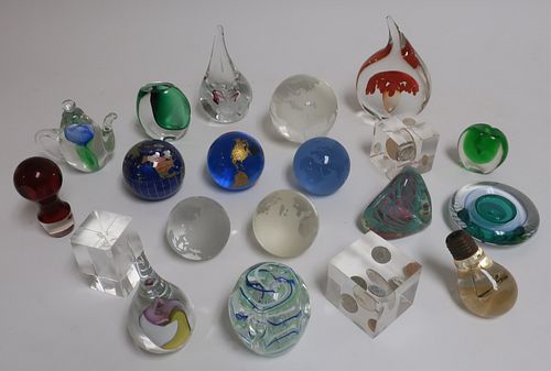 GLASS PAPERWEIGHTS & ADDITIONS