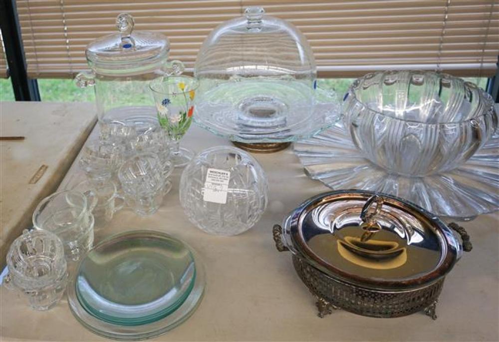 GLASS PUNCH SET, LARGE ICE BUCKET