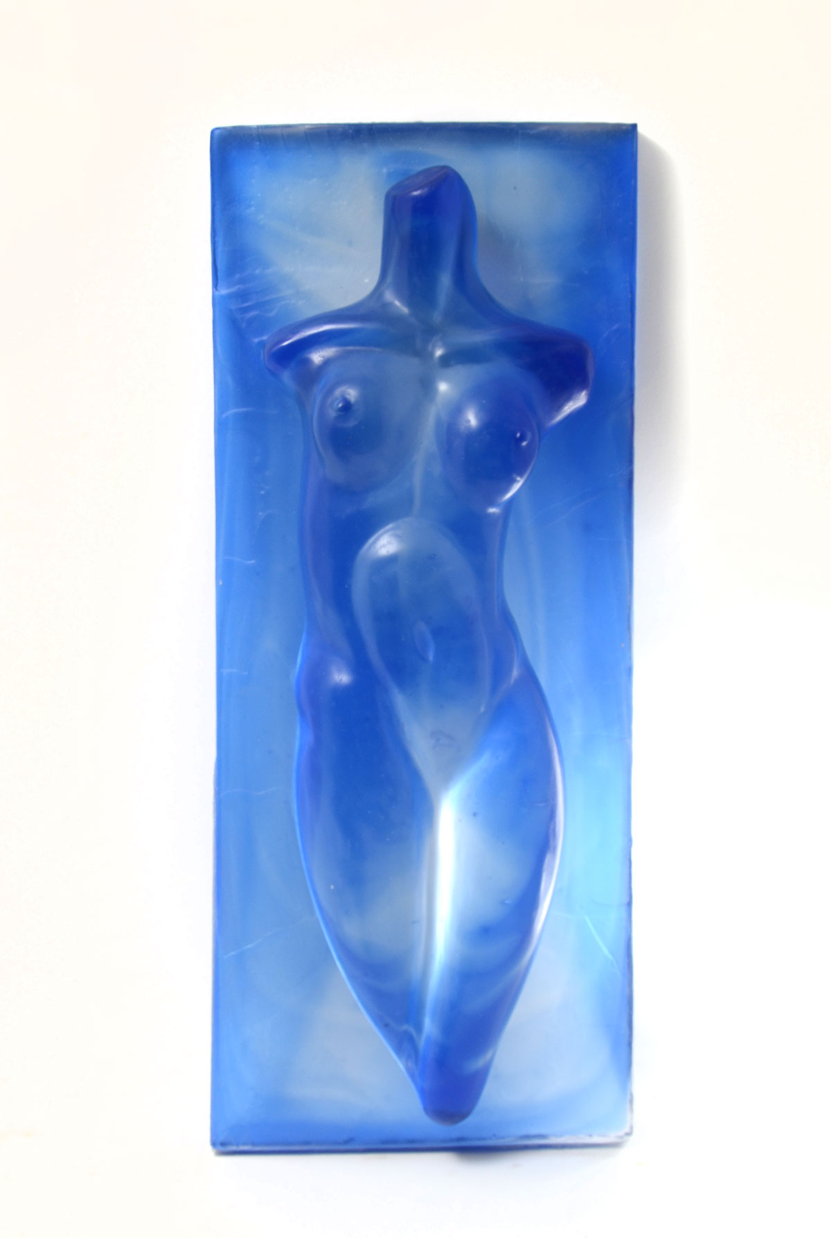 GLASS RELIEF FEMALE TORSO MILON