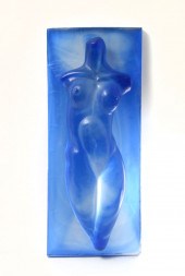 GLASS RELIEF FEMALE TORSO MILO
