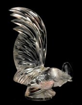 GLASS: RENE LALIQUE "COQ NAIN"