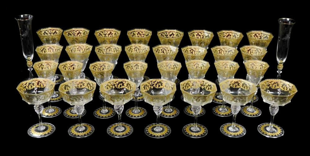 GLASS: SALVIATI VENETIAN ENAMEL AND