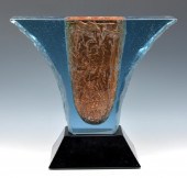 GLASS SCULPTURE BY JOHN LEWIS,