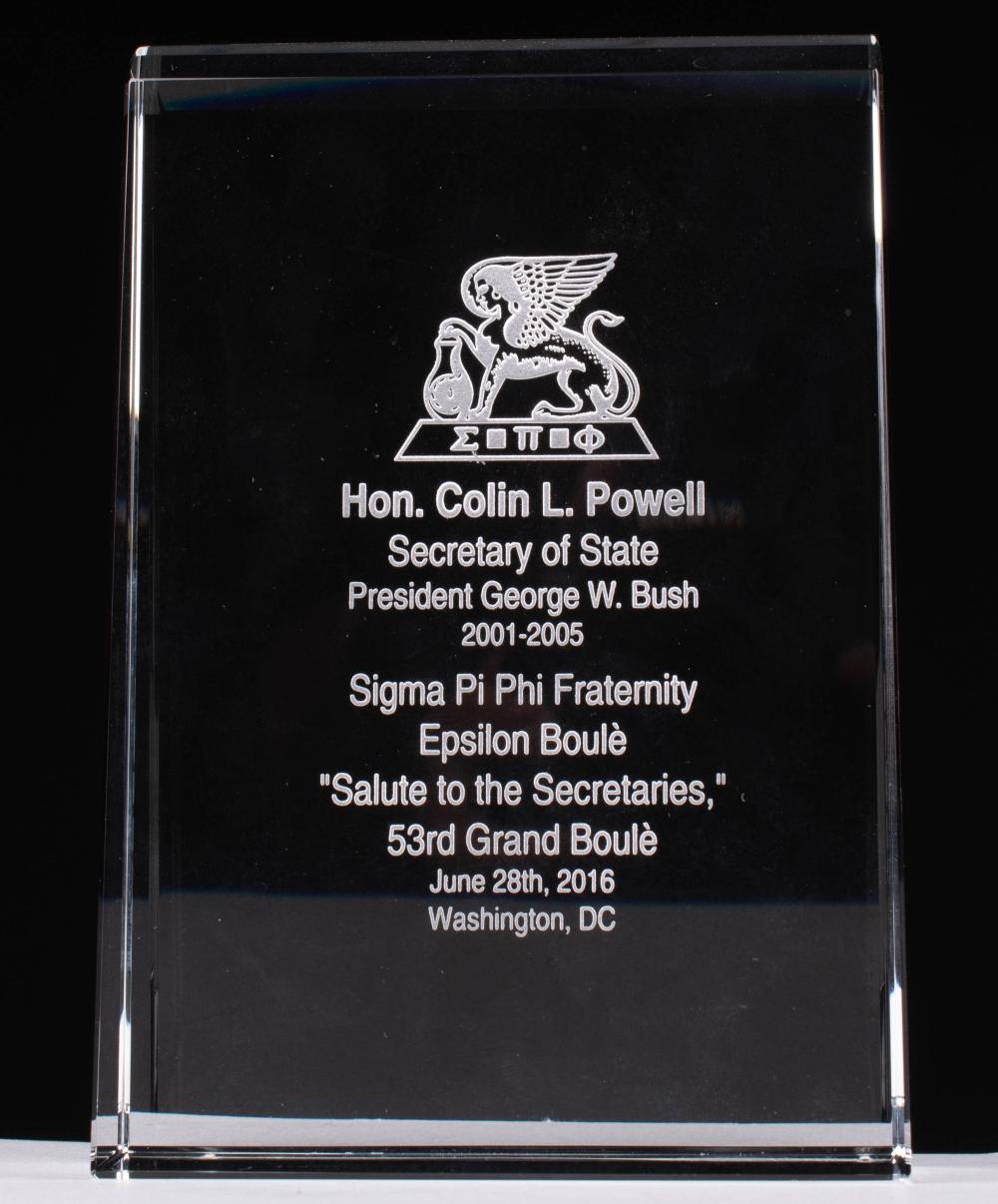 GLASS SIGMA PI PHI FRATERNITY