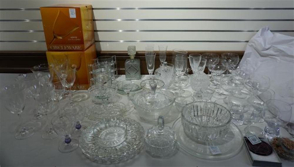 GLASS STEMWARE AND CRYSTAL AND