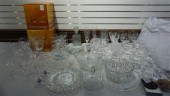 GLASS STEMWARE AND CRYSTAL AND
