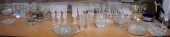 GLASS STEMWARE, CRYSTAL VASES