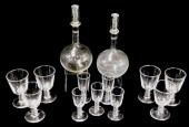 GLASS: STEUBEN GLASS BARWARE,