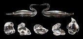 GLASS: STEUBEN, SEVEN PIECES,