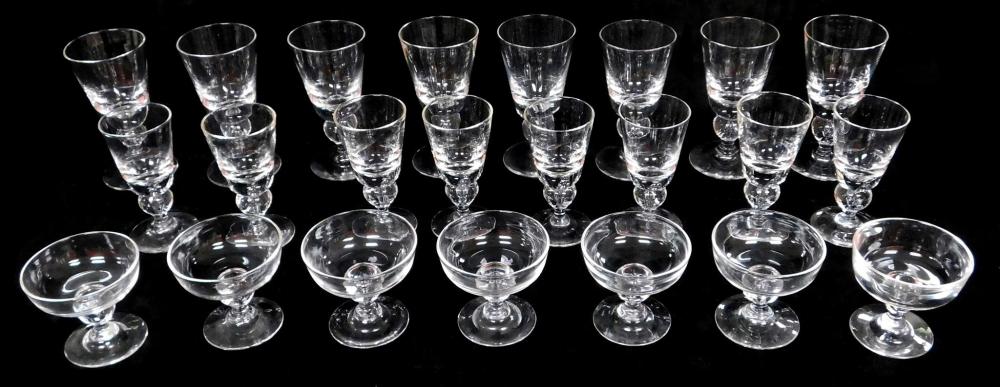 GLASS: STEUBEN STEMWARE,