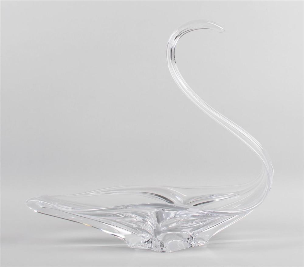 GLASS SWAN SIGNED COFRAC, ART