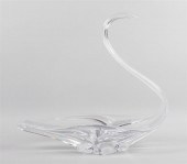 GLASS SWAN SIGNED COFRAC, ART