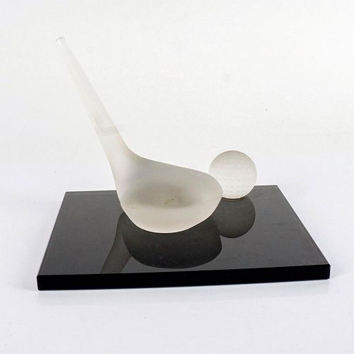 GLASS TABLE TOP TROPHY OF WOOD