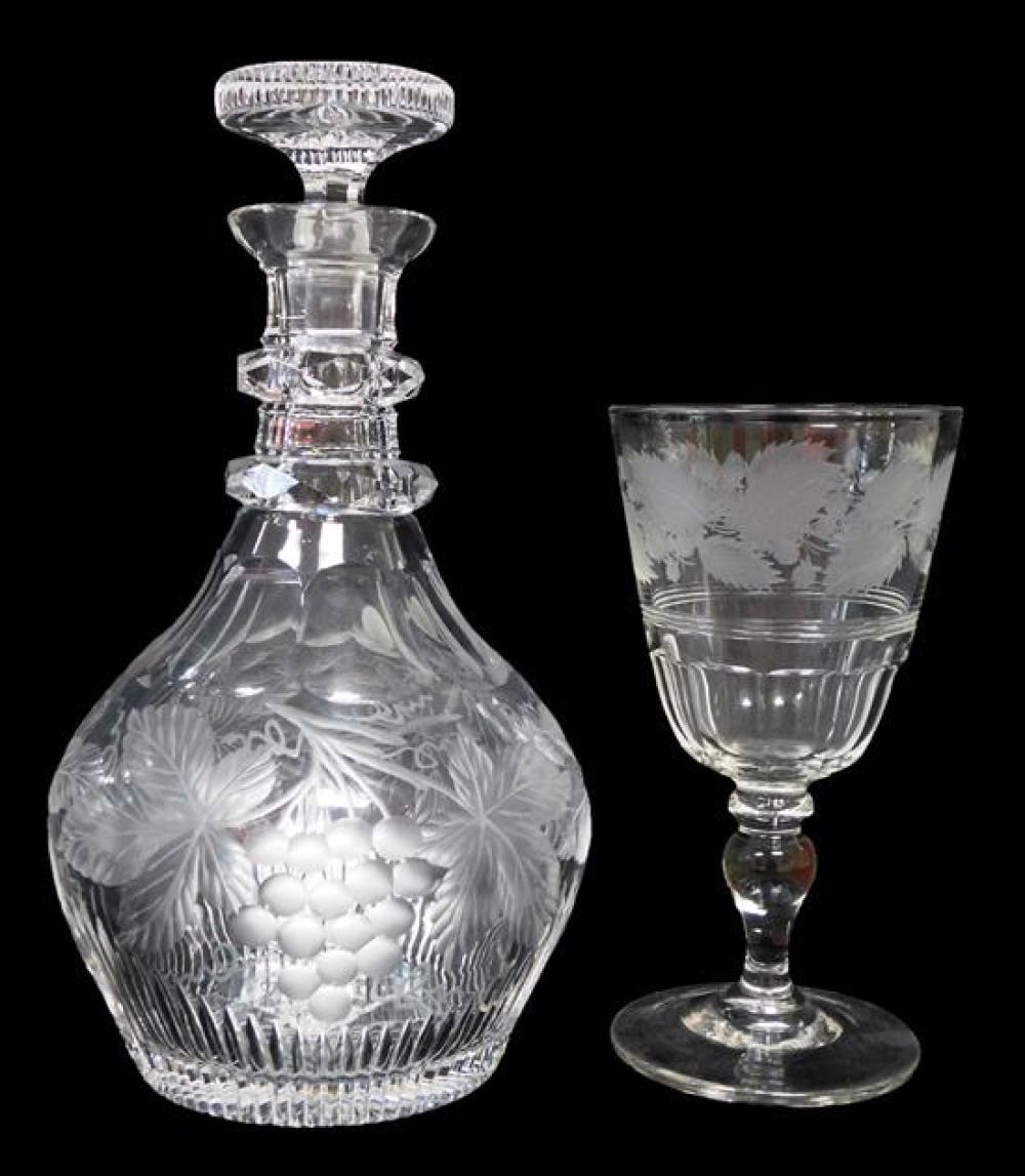 GLASS: TEN GOBLET SET OF GLASSES