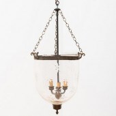 GLASS THREE-LIGHT HUNDI LANTER
