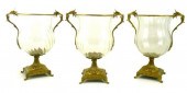GLASS: THREE MATCHING GLASS AN