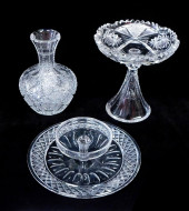 GLASS: THREE PIECES OF FINE CU
