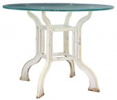 GLASS-TOP CAST IRON PATIO GARD