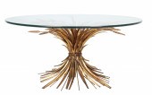 Glass Top gilt wheat sheaf cof
