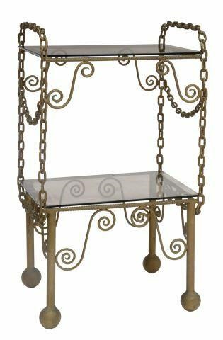 GLASS-TOP WELDED CHAIN TWO-TIER