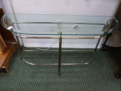 GLASS TOPPED DEMI-LUNE HALL OR