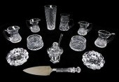 GLASS: TWELVE PIECES INCLUDING