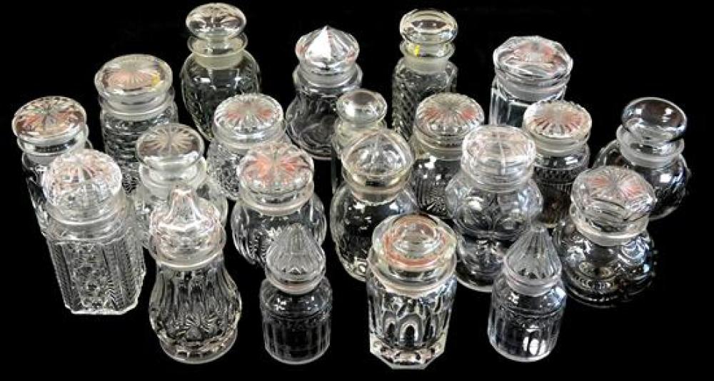 GLASS: TWENTY-ONE CUT GLASS COVERED