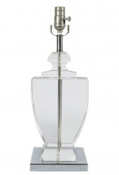 GLASS URN-FORM TABLE LAMPunsig