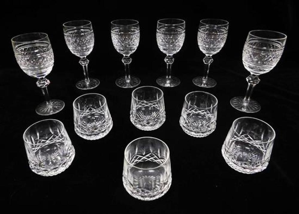 GLASS: WATERFORD CUT CRYSTAL,