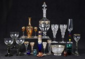 Glasses, decanters and vases t