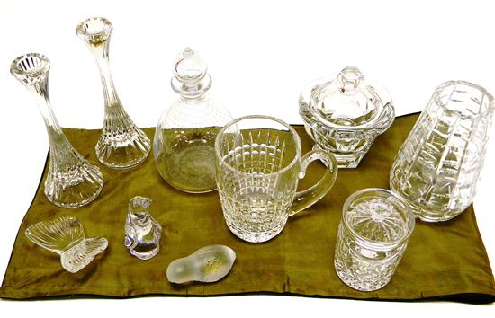 Glassware and cut crystal