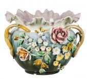 GLAZED CERAMIC JARDINIEREunmar