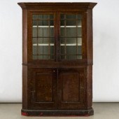 GLAZED CORNER CUPBOARD, ONTARI