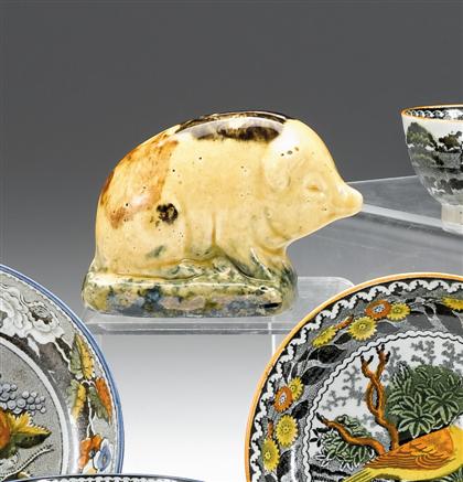 Glazed pottery  bank in the form of
