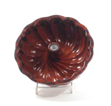 Glazed redware Turk's head