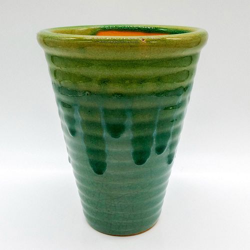 GLAZED RIPPLE CONE POTTERY FLOWER