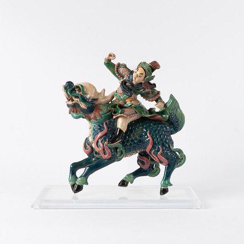 GLAZED ROOF TILE OF THE DEMON