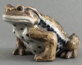 GLAZED STONEWARE POTTERY TOAD