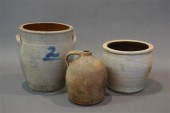 GLAZED STONEWARE TWO-GALLON CR